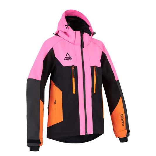 AMOQ Aspect Jacka Dam Rosa/Svart/Orange L