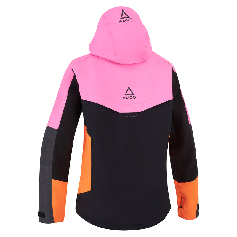 AMOQ Aspect Jacka Dam Rosa/Svart/Orange M